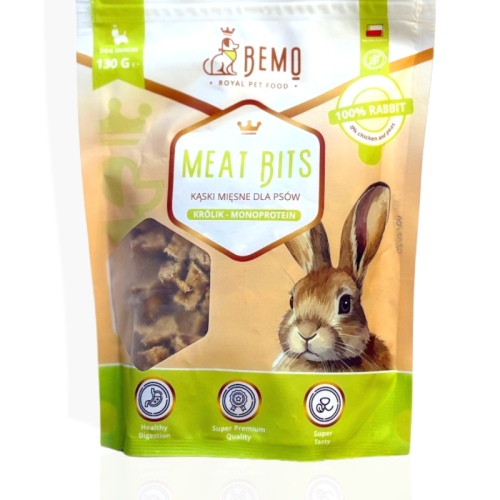 Bemo Meat Bits Królik Mono 130 g | Przysmaki