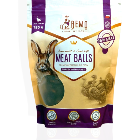 Bemo Meat Balls Indyk i Królik 180 g | Przysmaki