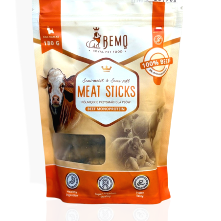 Bemo Meat Sticks Wołowina Mono 180 g | Przysmaki