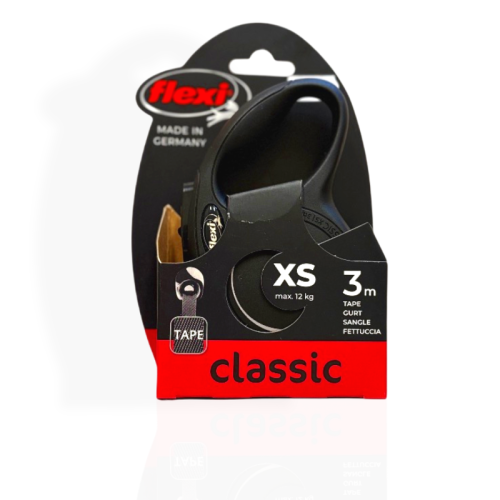 Flexi Smycz automatyczna Classic XS 3m czarna | Flexi