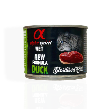 Alpha Spirit Sterilised Cats Duck 200g | mokra karma dla kota