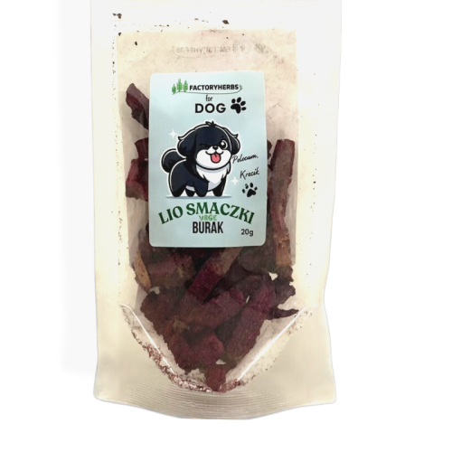 Factory Herbs Burak liofilizowany 20g | Przysmak dla psa i kota