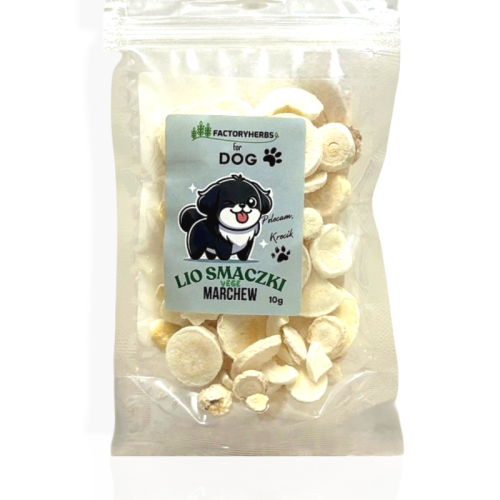 Factory Herbs Marchew liofilizowana 10g | Przysmak dla psa i kota
