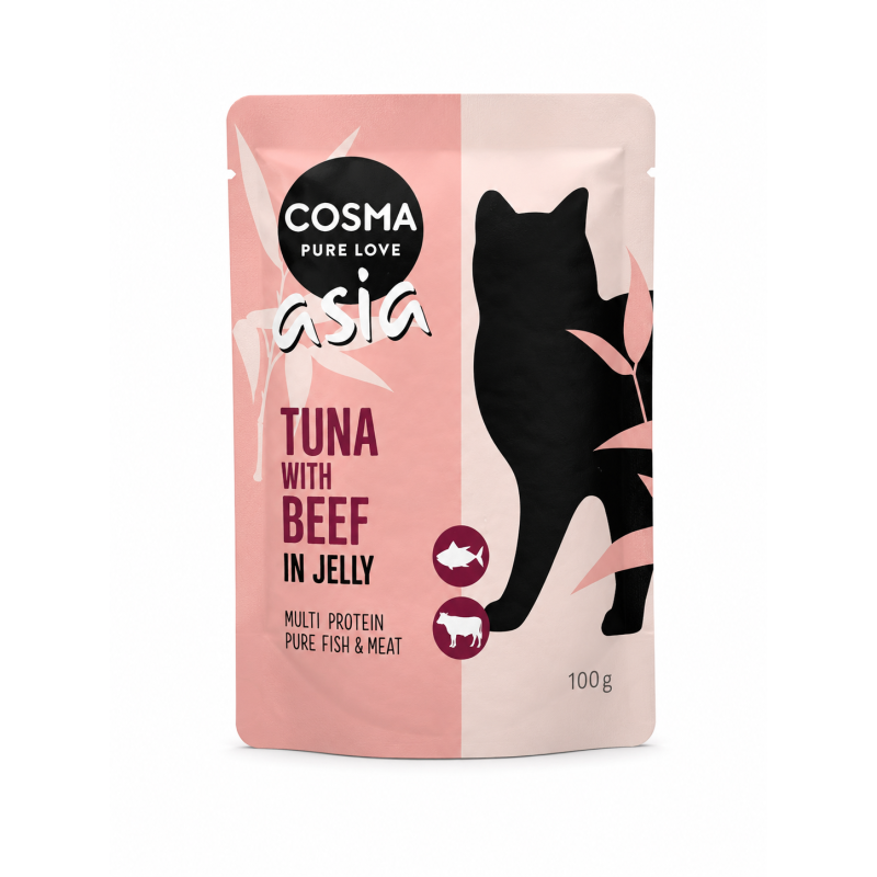 Cosma Asia Tuńczyk Wołowina 100g | Karma dla kota