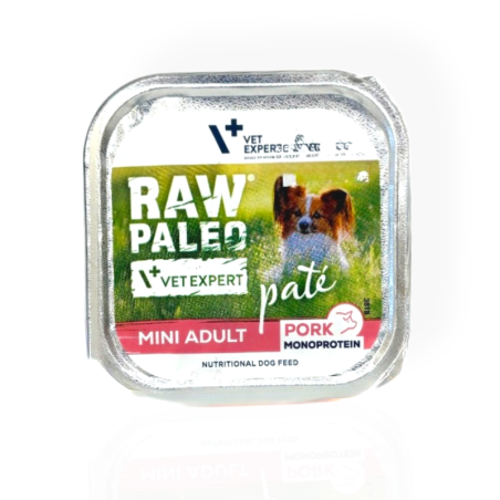 Raw Paleo Mini Adult Pâté Pork 150g | Mokra karma dla psa