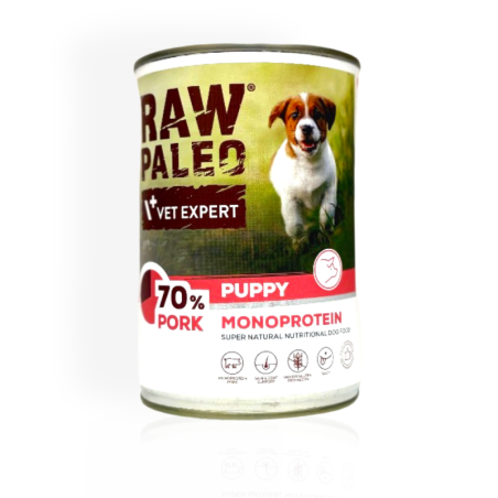 Raw Paleo Puppy Pork 400g | Mokra karma dla szczeniąt