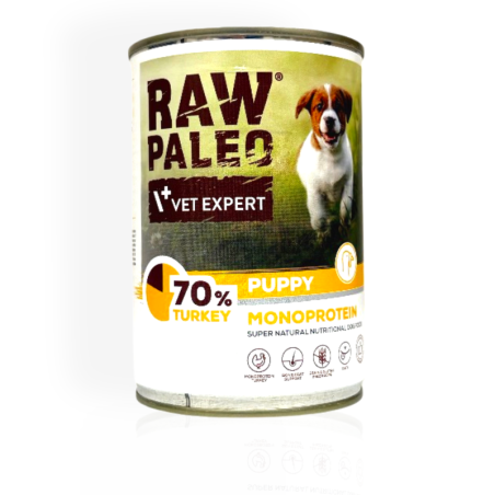 Raw Paleo Puppy Turkey 400g | Mokra karma dla szczeniąt