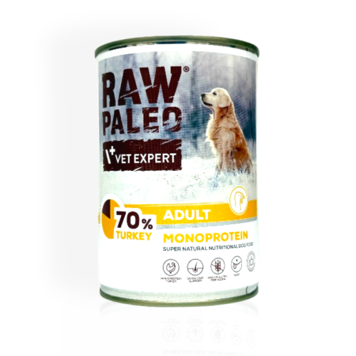 Raw Paleo Adult Turkey 400g | Mokra karma dla psa