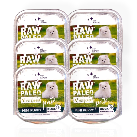 Raw Paleo Mini Puppy Pâté Duck 150g | Mokra karma dla szczeniąt