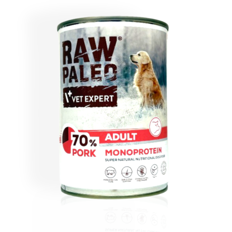 Raw Paleo Adult Pork 800g | Mokra karma dla psa