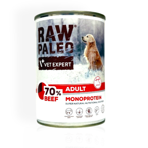 Raw Paleo Adult Beef 800g | Mokra karma dla psa
