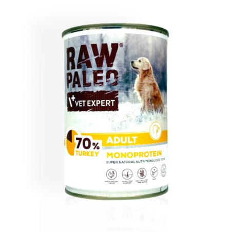 Raw Paleo Adult Turkey 800g | Mokra karma dla psa