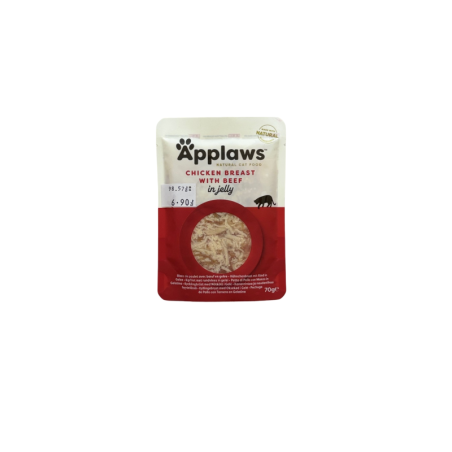 Applaws Kurczak z wołowiną w galarecie saszetka 70g | Applaws