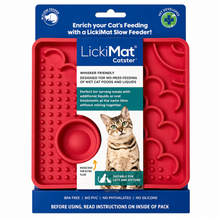 Lickimat Buddy Różowa 20×20cm | Mata antystresowa dla psa