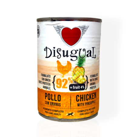 Disugual Adult Kurczak z Ananasem 400g | mokra karma dla psa