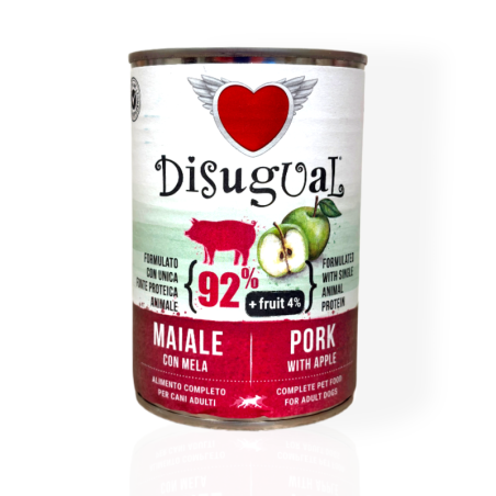 Disugual Adult Wieprzowina z Jabłkiem 400g | mokra karma dla psa