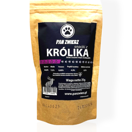 Pan Zwierz Smaczki z Królika 25 g | Przysmaki