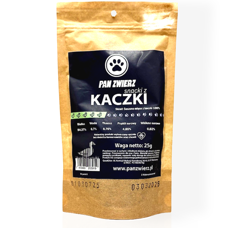 Pan Zwierz Smaczki z Kaczki 25 g | Przysmaki