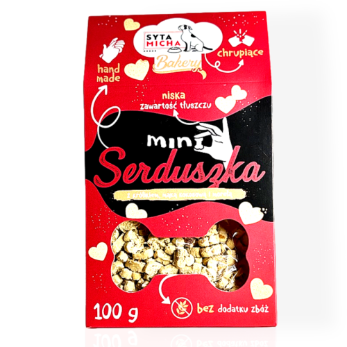 Syta Micha Serduszka Królik Kokos 100g | przysmak dla psa
