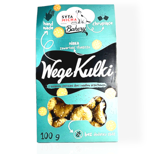 Syta Micha Wege kulki Banan Batat 100g | przysmak dla psa