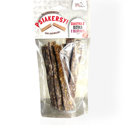 Syta Micha Psiakersy Dziczyzna Burak 100g | przysmak dla psa