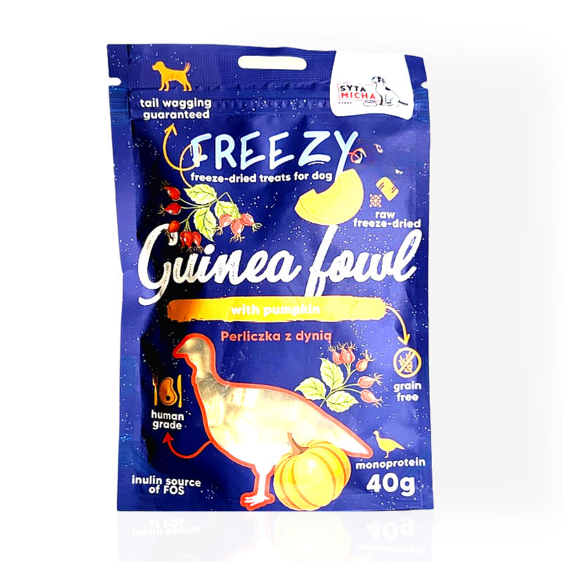Syta Micha FREEZY Perliczka Dynia 40g | przysmak dla psa
