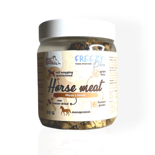 Syta Micha FREEZY Pure Konina 80g | przysmak dla psa