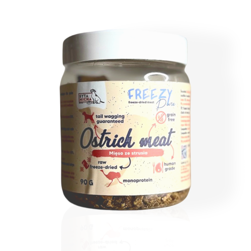Syta Micha FREEZY Pure Struś 90g | przysmak dla psa