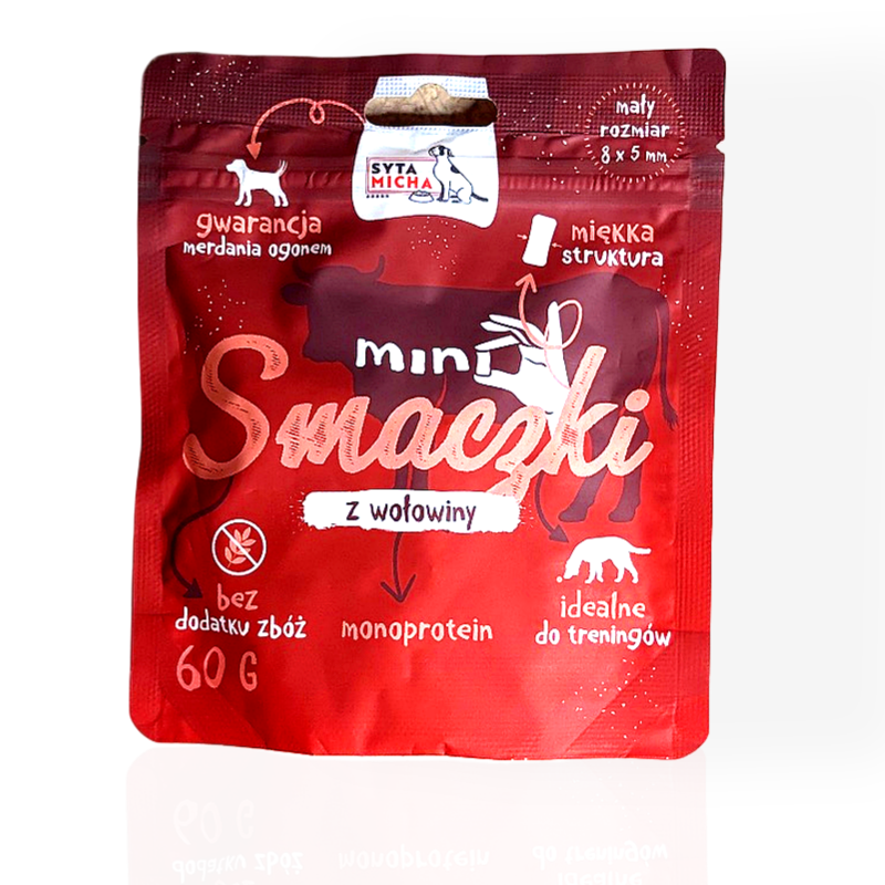 Syta Micha Mini Smaczki Wołowina 60g | smaczki dla psa