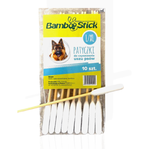 Bamboostick Patyczki do uszu LXL | akcesorium higieniczne dla psa
