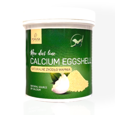 Pokusa Calcium Eggshell Skorupy Jaj 500g | suplement dla psa