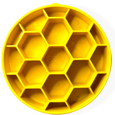 SodaPup Honeycomb Żółta | zabawka dla psa
