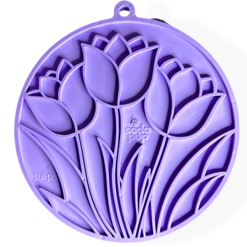 SodaPup Tulip Design EMat Fioletowa | mata do lizania