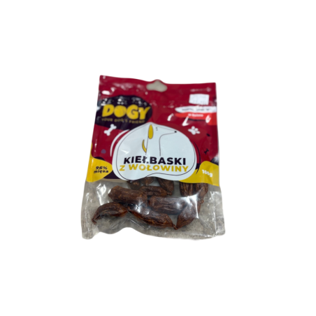 Dogy Kiełbaski z wołowiny 96%miesa 100 g | Dogy