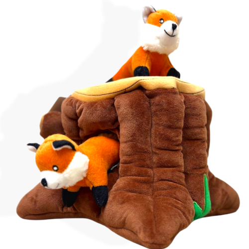 ZippyPaws Pluszowa Norka Lisy XL | zabawka dla psa