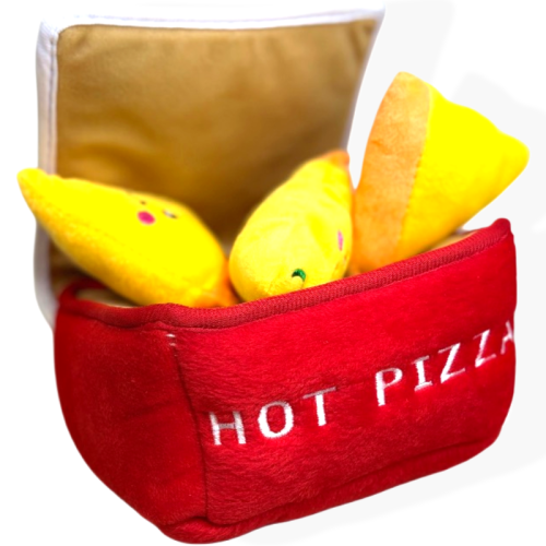 ZippyPaws Pluszowa Norka Pudełko Pizzy | zabawka dla psa