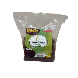 Dogy Parówki z zająca 98% mięsa 1 kg | Dogy