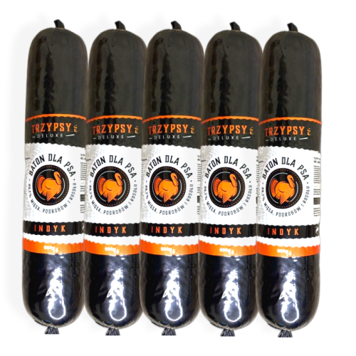 Trzy Psy Baton z Indykiem 900 g | Karma mokra