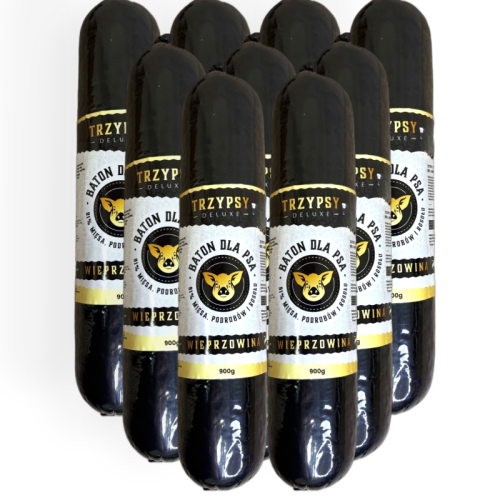 Trzy Psy Baton z Wieprzowiną 900 g | Karma mokra