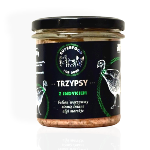 Trzy Psy Super Food Indyk 300 g | Karma mokra