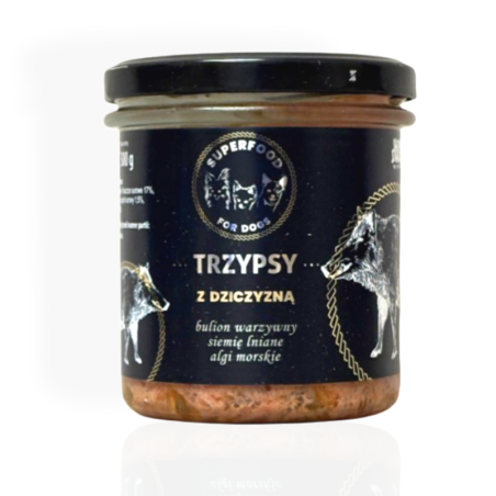 Trzy Psy Super Food Dziczyzna 300 g | Karma mokra