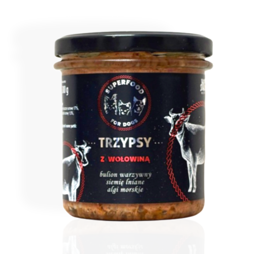 Trzy Psy Super Food Wołowina 300 g | Karma mokra