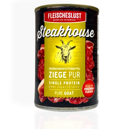 Fleischeslust Karma mokra pure koza 400g | karma mokra dla psa