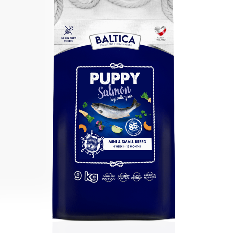 Baltica Puppy Salmon Średnie Duże Rasy 9 kg | sucha karma dla psa