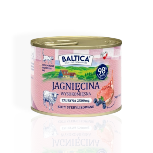 Baltica Jagnięcina Sterilised 185 g | mokra karma dla kota