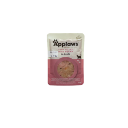 Applaws Tuńczyk i krewetki w bulionie saszetka 70g | Applaws
