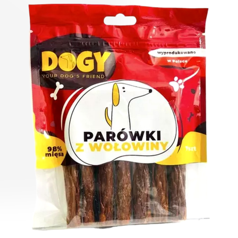 Dogy Parówki z Wołowiną 1 szt. | przysmak dla psa