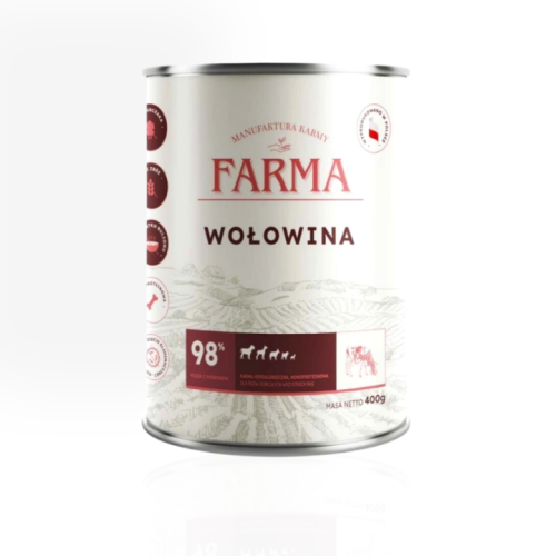 Farma Select Wołowina 400 g | mokra karma dla psa