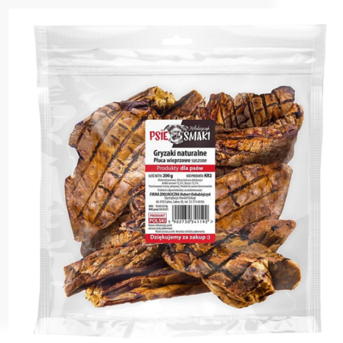 Kołodziejczyk Płuca Wieprzowe 200 g | przysmak dla psa