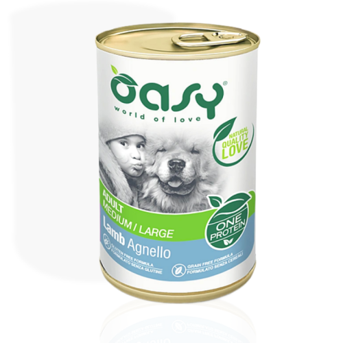 Oasy One Protein Adult Jagnięcina 400g | Karma Mokra dla Psa Alergika